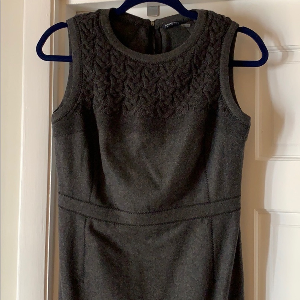 Magaschoni collection wool blend and knit dress